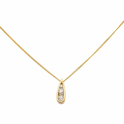 Collier Trilogie - Collier en or jaune et diamants 58 Facettes 4717711CN