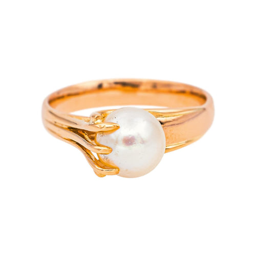 Bague 53 Bague en or rose et perle de culture 58 Facettes 5039428RV