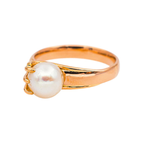 Bague 53 Bague en or rose et perle de culture 58 Facettes 5039428RV