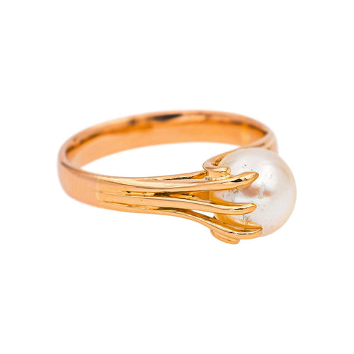 Bague 53 Bague en or rose et perle de culture 58 Facettes 5039428RV