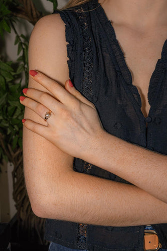 Bague 53 Bague en or rose et perle de culture 58 Facettes 5039428RV