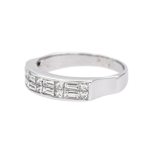 Bague 57 Bague en or blanc et diamants 58 Facettes 5039429RV