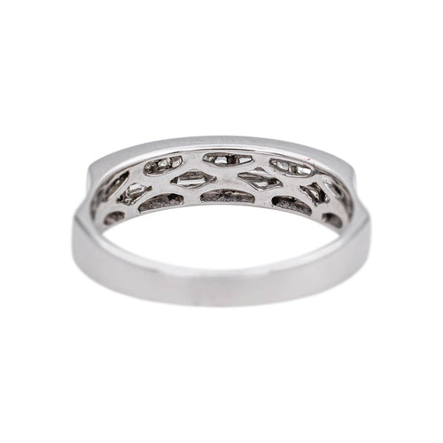 Bague 57 Bague en or blanc et diamants 58 Facettes 5039429RV
