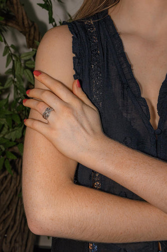 Bague 56 Bague en or blanc et diamants 58 Facettes 5119871RV