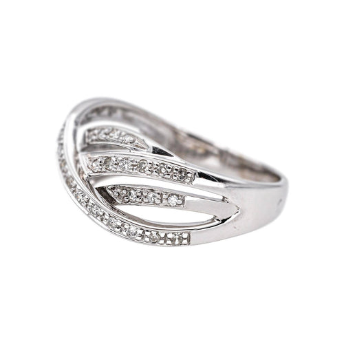 Bague 56 Bague en or blanc et diamants 58 Facettes 5119871RV