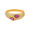 Bague 56 Bague Toi et Moi en or jaune, rubis et diamants 58 Facettes 5348120CN