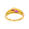 Bague 56 Bague Toi et Moi en or jaune, rubis et diamants 58 Facettes 5348120CN