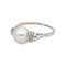 Bague 55 Bague en or blanc et platine, perle et diamants 58 Facettes 5488787CN