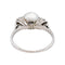 Bague 55 Bague en or blanc et platine, perle et diamants 58 Facettes 5488787CN