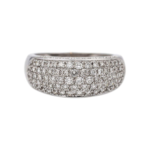 Bague 58 Bague en or blanc et diamants 58 Facettes 5488791CN