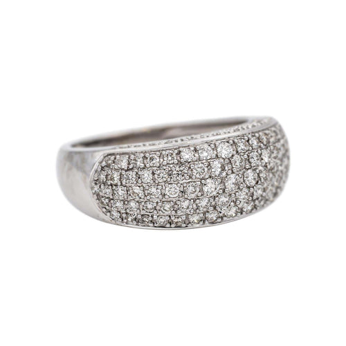 Bague 58 Bague en or blanc et diamants 58 Facettes 5488791CN