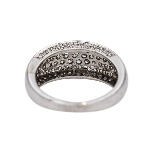 Bague 58 Bague en or blanc et diamants 58 Facettes 5488791CN