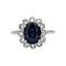 Bague 60 Bague Pompadour en or blanc, saphir et diamants 58 Facettes 5488794CN