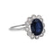 Bague 60 Bague Pompadour en or blanc, saphir et diamants 58 Facettes 5488794CN