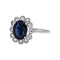 Bague 60 Bague Pompadour en or blanc, saphir et diamants 58 Facettes 5488794CN