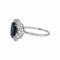Bague 60 Bague Pompadour en or blanc, saphir et diamants 58 Facettes 5488794CN