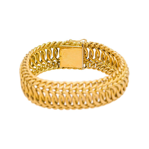 Bracelet Bracelet maille anglaise en or jaune 58 Facettes 5527047CN