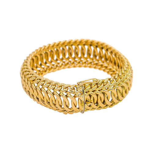 Bracelet Bracelet maille anglaise en or jaune 58 Facettes 5527047CN