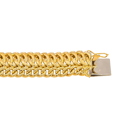 Bracelet Bracelet maille anglaise en or jaune 58 Facettes 5527047CN