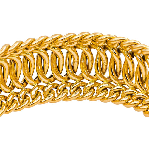Bracelet Bracelet maille anglaise en or jaune 58 Facettes 5527047CN