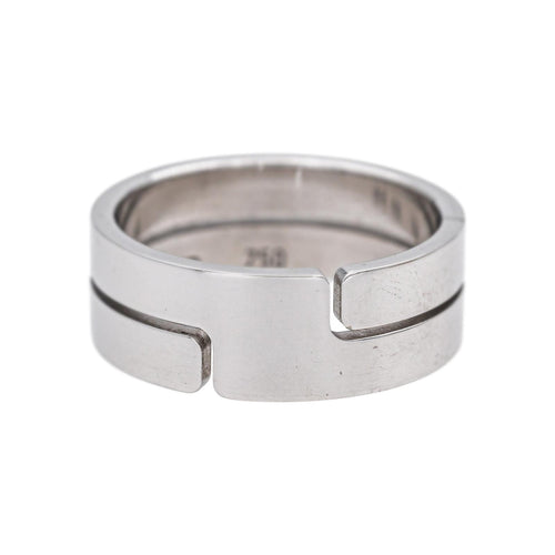 Bague 52 Dinh Van Seventies - Bague en or blanc 58 Facettes 5531607CN