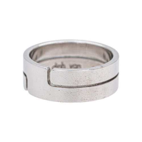 Bague 52 Dinh Van Seventies - Bague en or blanc 58 Facettes 5531607CN