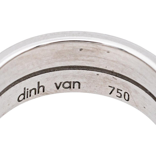 Bague 52 Dinh Van Seventies - Bague en or blanc 58 Facettes 5531607CN