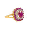 Bague 54.5 Pompadour - Bague en or jaune, rubis et diamants 58 Facettes 5450150CN