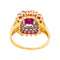 Bague 54.5 Pompadour - Bague en or jaune, rubis et diamants 58 Facettes 5450150CN