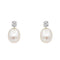 Boucles d'oreilles Boucles d'oreilles en or blanc, diamants et perles 58 Facettes 5480990CN