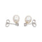 Boucles d'oreilles Boucles d'oreilles en or blanc, diamants et perles 58 Facettes 5480990CN