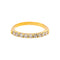 Bague 54 Bague demi-alliance en or jaune et diamants 58 Facettes 5251551CN