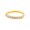 Bague 54 Bague demi-alliance en or jaune et diamants 58 Facettes 5251551CN