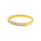 Bague 54 Bague demi-alliance en or jaune et diamants 58 Facettes 5251551CN