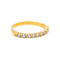 Bague 54 Bague demi-alliance en or jaune et diamants 58 Facettes 5251551CN
