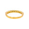 Bague 54 Bague demi-alliance en or jaune et diamants 58 Facettes 5251551CN