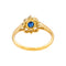 Bague 49 Bague en or jaune, saphir et diamants 58 Facettes 5359269CN