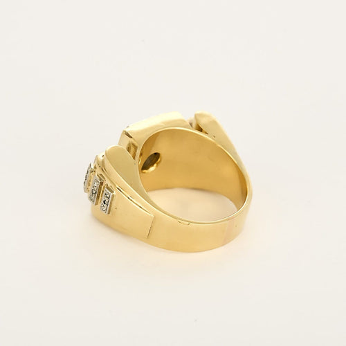 Bague 61 Tank - Bague en or 750 et diamants 58 Facettes BGTank