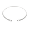 Bracelet Bracelet jonc flexible en or blanc et diamants 58 Facettes P11L6