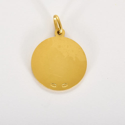 Pendentif Médaille Saint Antoine - Pendentif 20 mm en or jaune 58 Facettes MédailleStAntoine