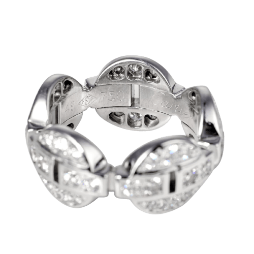 Bague 49 Cartier Himalia - Bague en or blanc et diamants 58 Facettes 290