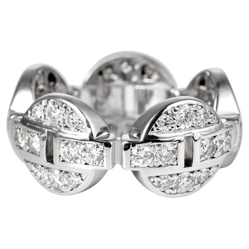Bague 49 Cartier Himalia - Bague en or blanc et diamants 58 Facettes 290