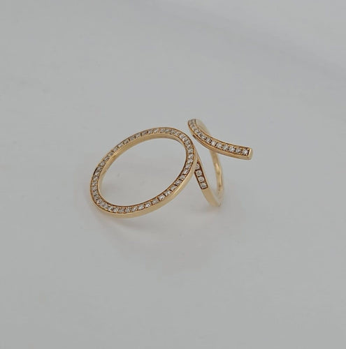 Bague 54 Bague d'apparat en or jaune et diamants 58 Facettes 2584513