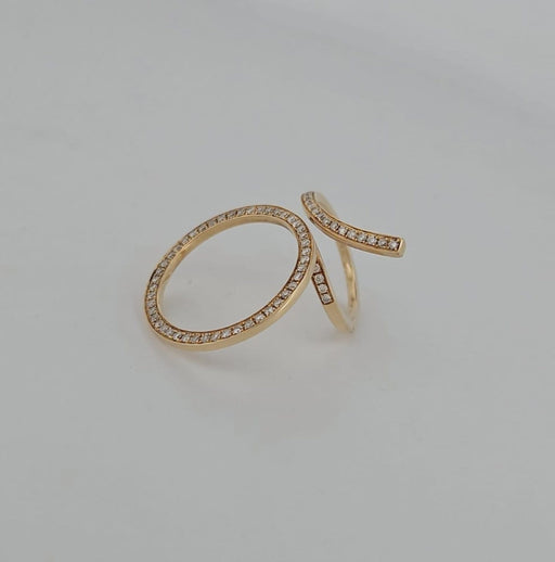 Bague 54 Bague d'apparat en or jaune et diamants 58 Facettes 2584513