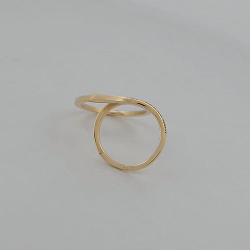 Bague 54 Bague d'apparat en or jaune et diamants 58 Facettes 2584513