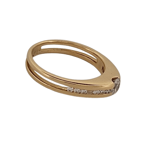 Bague 52 Bague en or jaune et diamants 58 Facettes 1665011-1665028