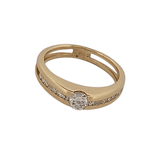 Bague 52 Bague en or jaune et diamants 58 Facettes 1665011-1665028
