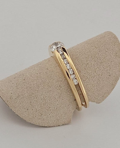 Bague 52 Bague en or jaune et diamants 58 Facettes 1665011-1665028