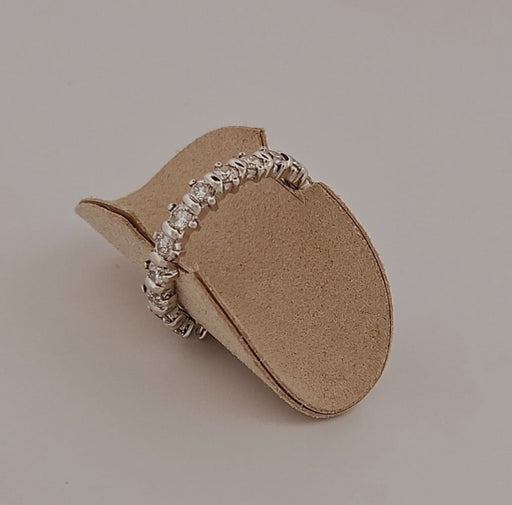 Bague 54 Alliance en or blanc et diamants brillants 58 Facettes 2331563