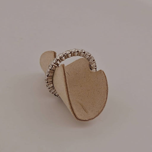 Bague 52 Alliance en or blanc et diamants 58 Facettes 1846556